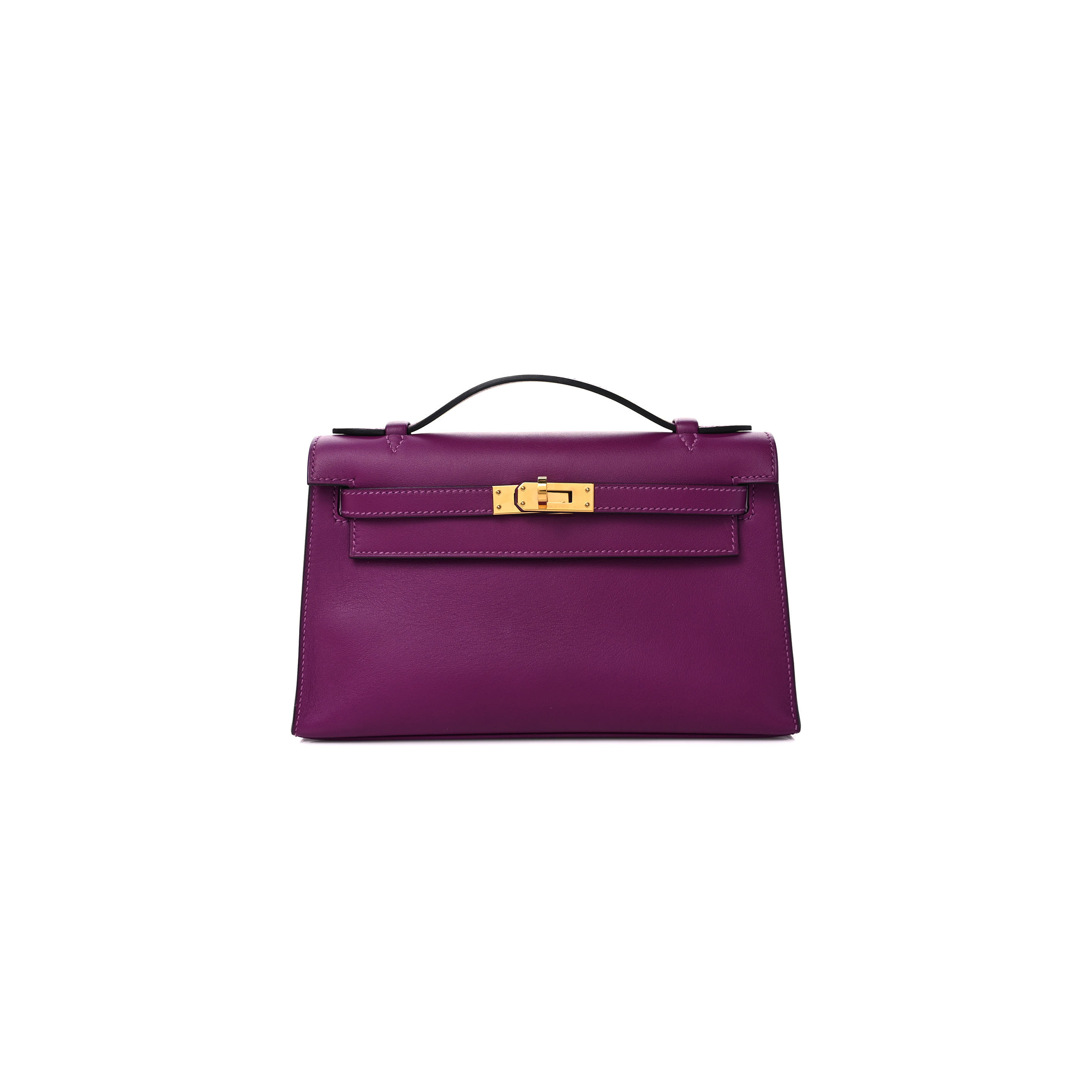 HERMES SWIFT KELLY POCHETTE CLUTCH ANEMONE (22*14*7cm) 